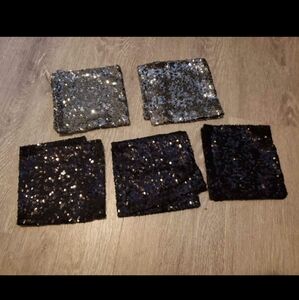 Sequin Fabric Pocket Squares, Revelry, New